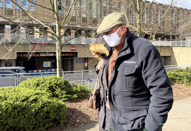 Michael Bairstow and Fyona Bairstow leaving court in March