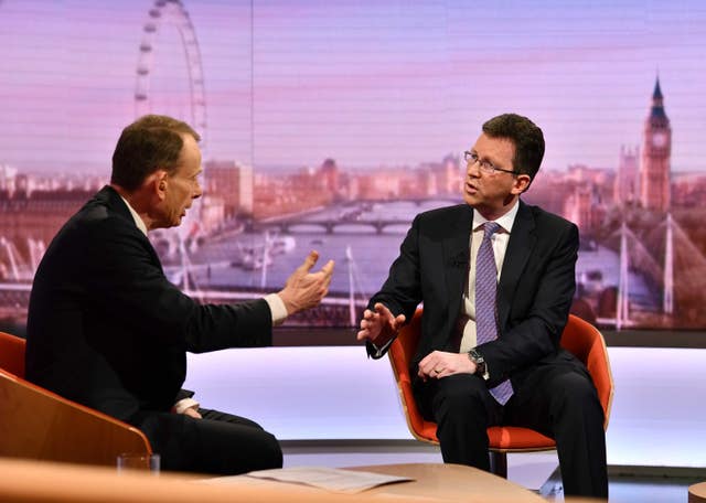 Jeremy Wright, talking about the backstop changes, said it wasn't the mechanism that matters but the objective (Jeff Overs/BBC)