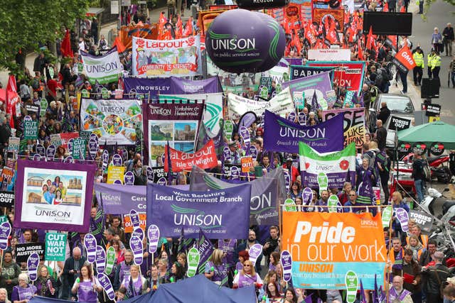 TUC rally - London