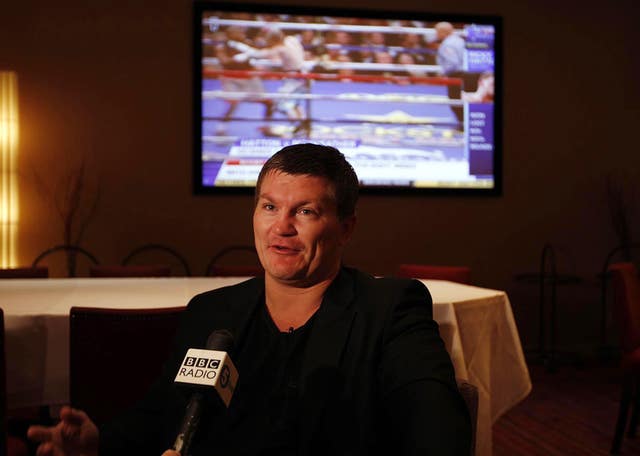 Hatton is pictured shortly after announcing his retirement at the Sportsman Casino in London in 2011