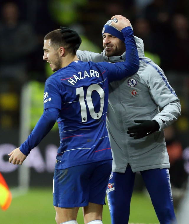 Eden Hazard and Cesc Fabregas