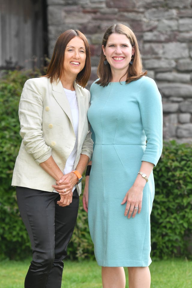 Brecon victor Jane Dodds and Liberal Democrat leader Jo Swinson