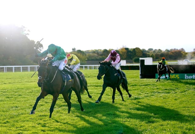 Good Boy Bobby on his way to victory at Wetherby