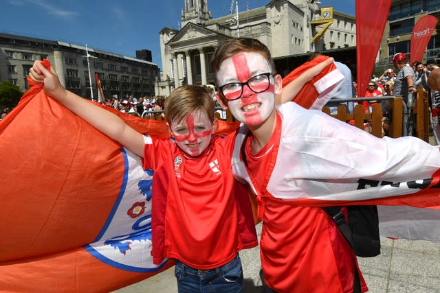 England fans watch England v Panama – FIFA World Cup 2018