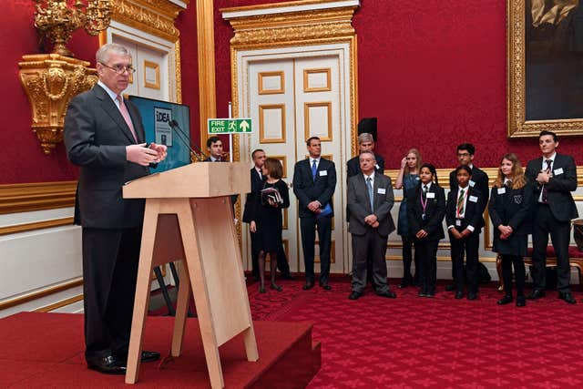 Duke of York at iDEA award presentation