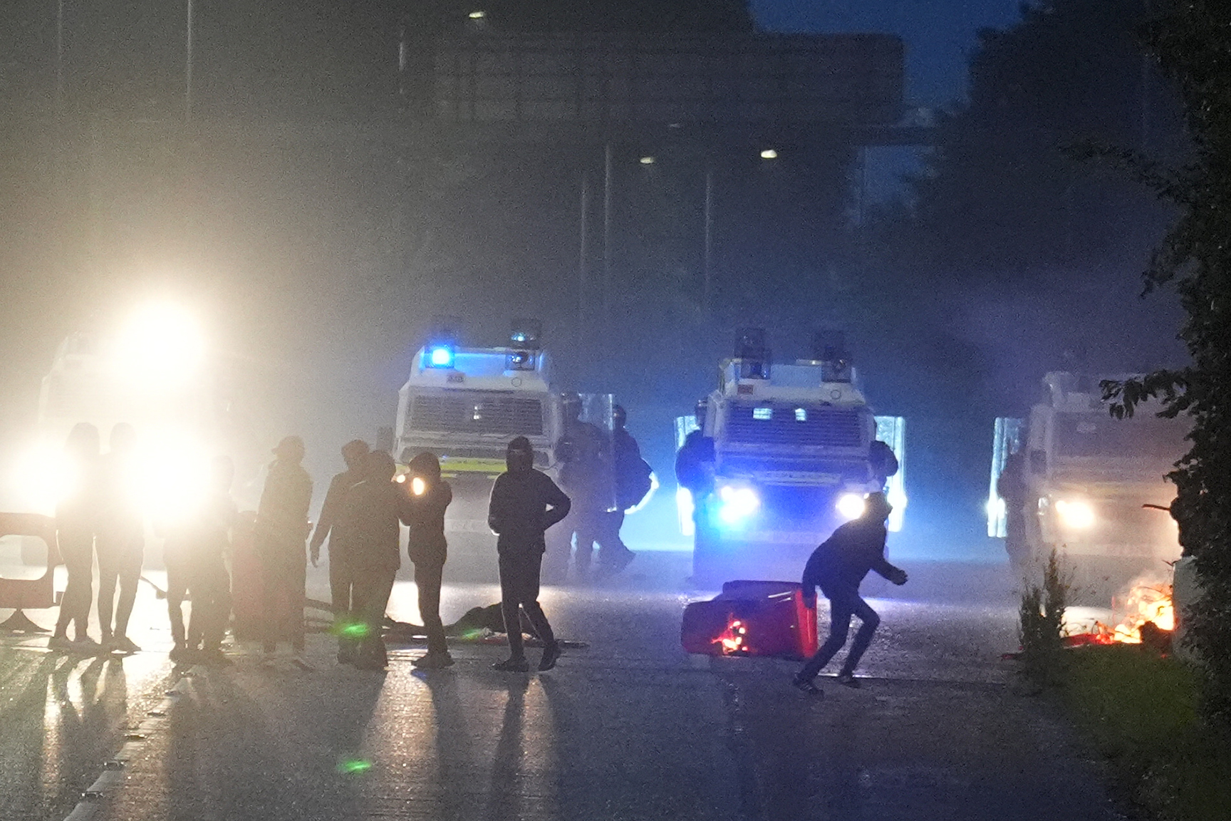 Youths in Portadown in Co Armagh on Thursday night