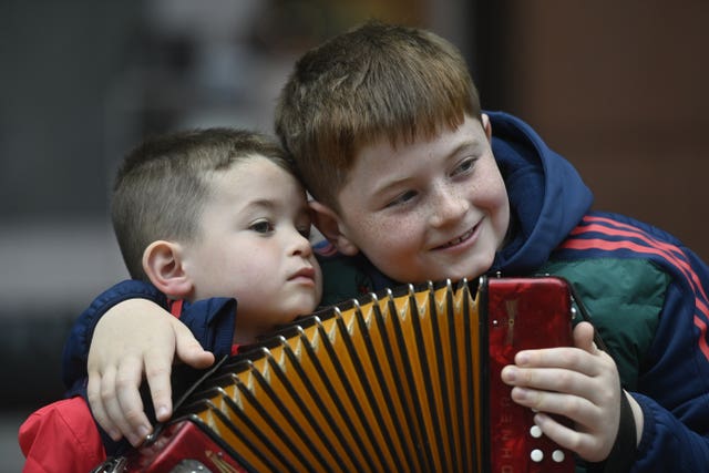 Brothers Conall (left) and Daithi Corcoran