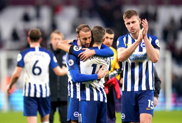 Brighton sit 15th in the Premier League, just two points above the relegation zone