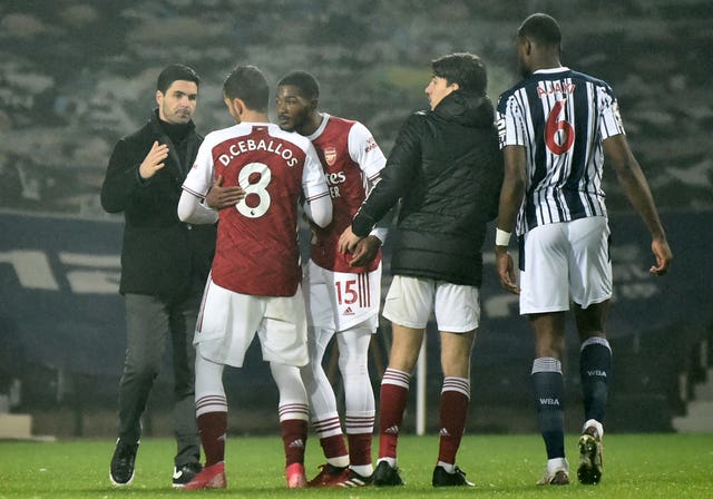 Mikel Arteta, left, believes Arsenal took the handbrake off and played with freedom