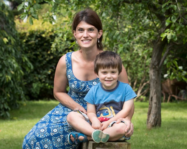 Sam with his mother Louise Tuckett