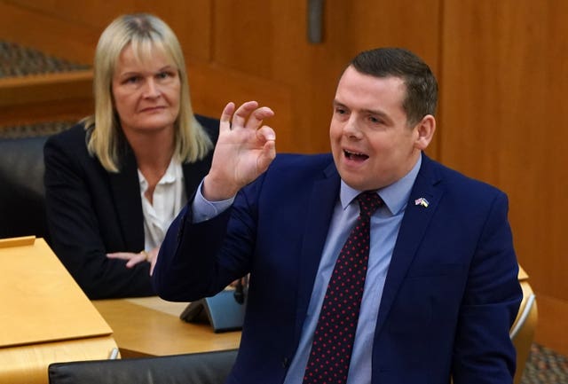 Douglas Ross in Holyrood