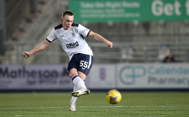 Ciaran Dickson made his Rangers debut