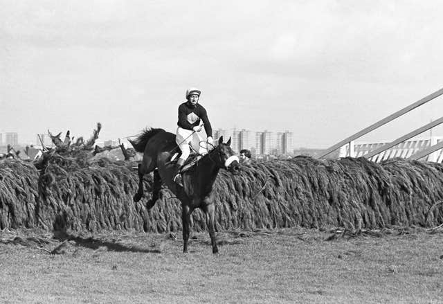 Red Rum in action in the Grand National