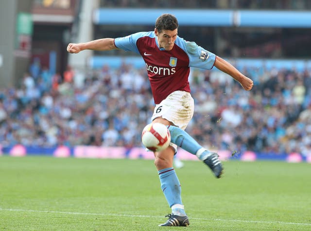Garteh Barry in action for Aston Villa