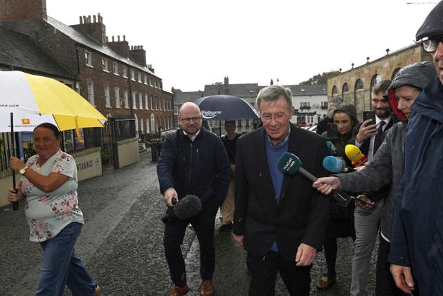 Breandan Mac Cionnaith and members of the Garvaghy Road Residents coalition