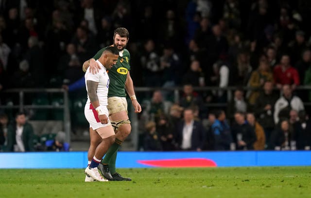 Manu Tuilagi tore the same hamstring against South Africa in the autumn and only recently made his comeback from Sale