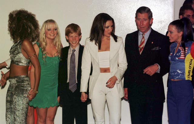 With the Spice Girls