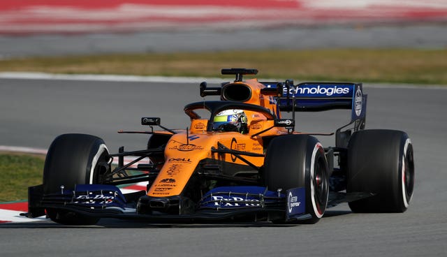 Lando Norris testing for McLaren ahead of his rookie campaign 