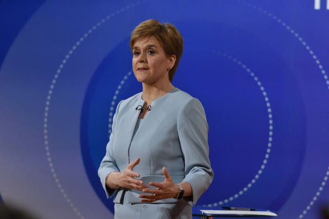 SNP leader Nicola Sturgeon during Question Time