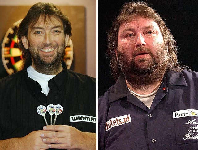 Andy Fordham before and after his weight loss