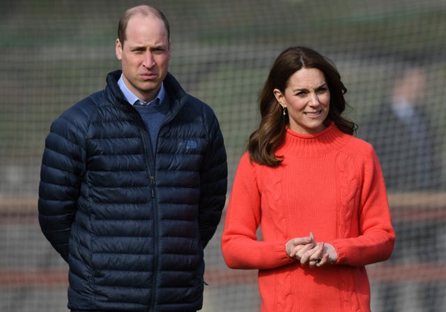 William and Kate have said supporting the mental health of frontline workers is now their priority. Facundo Arrizabalaga/PA Wire