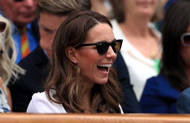 The Duchess of Cambridge was enjoying Johanna Konta's tennis