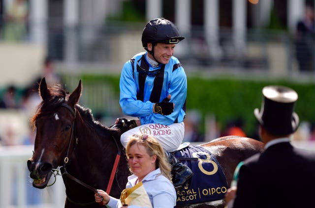 Asfoora and Oisin Murphy after winning the King Charles III Stakes at Royal Ascot last year
