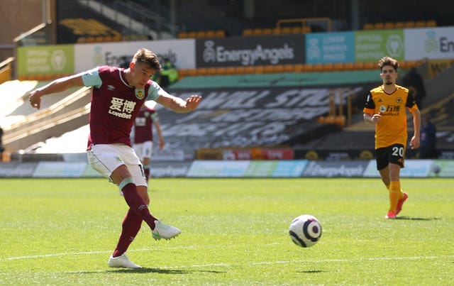Chris Wood fires first-half hat-trick as Burnley thrash lack-lustre Wolves