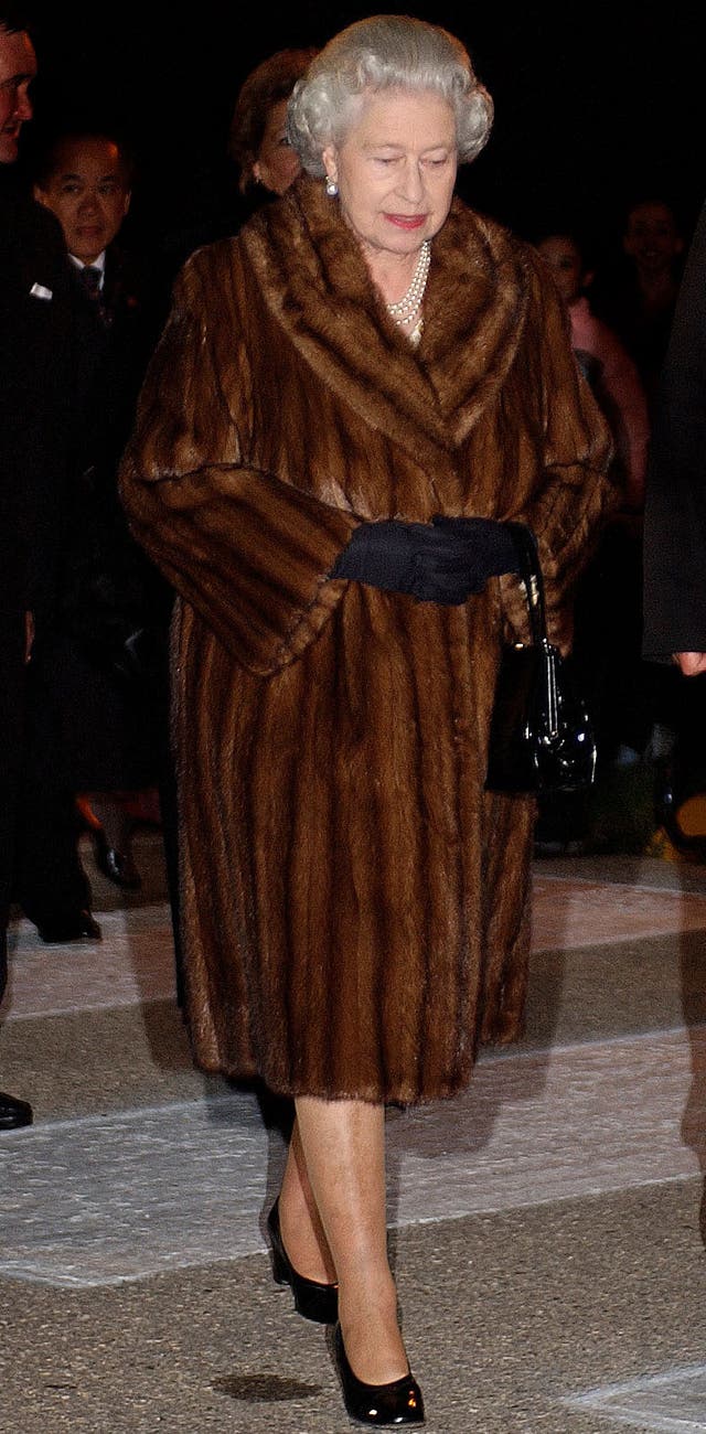 The Queen in fur