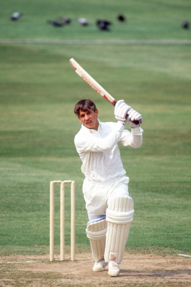 Gary Lineker playing in a charity cricket game