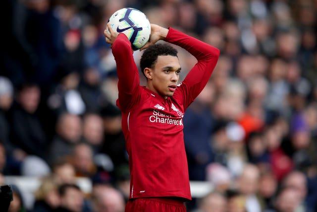 A back injury has ruled out full-back Trent Alexander-Arnold