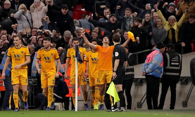 Wolves came from behind to beat Tottenham at Wembley