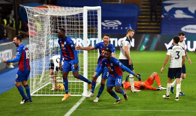 Tottenham conceded a late equaliser at Selhurst Park