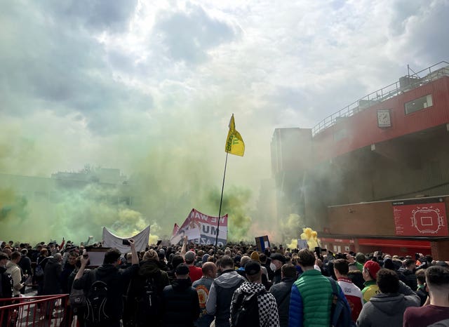 Manchester United fan protest