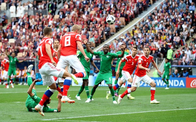 Yury Gazinsky scored the first goal of the World Cup