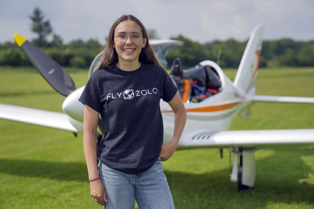 Zara Rutherford solo flight