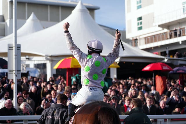 Paul Townend celebrates