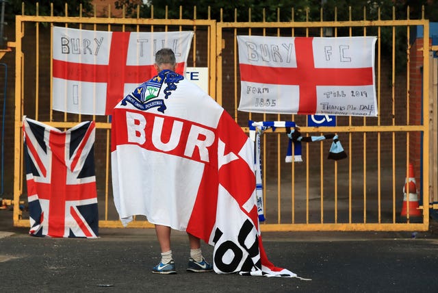 Bury were expelled from the league last month