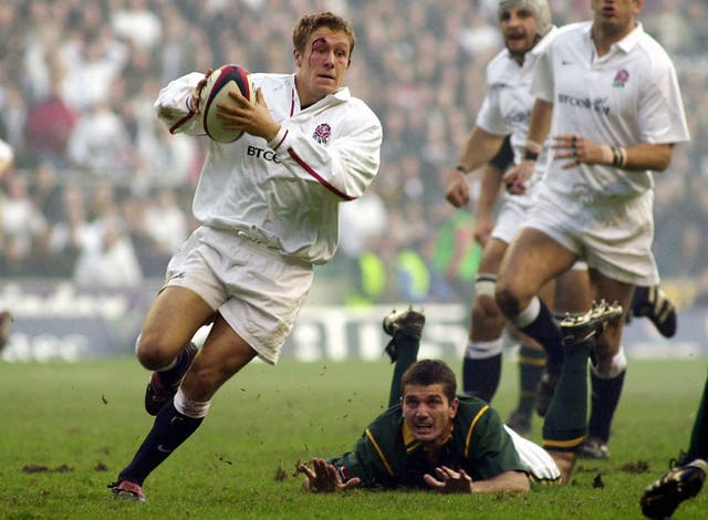 Jonny Wilkinson, pictured playing at Twickenham in December 2000, was England's match-winner in Bloemfontein