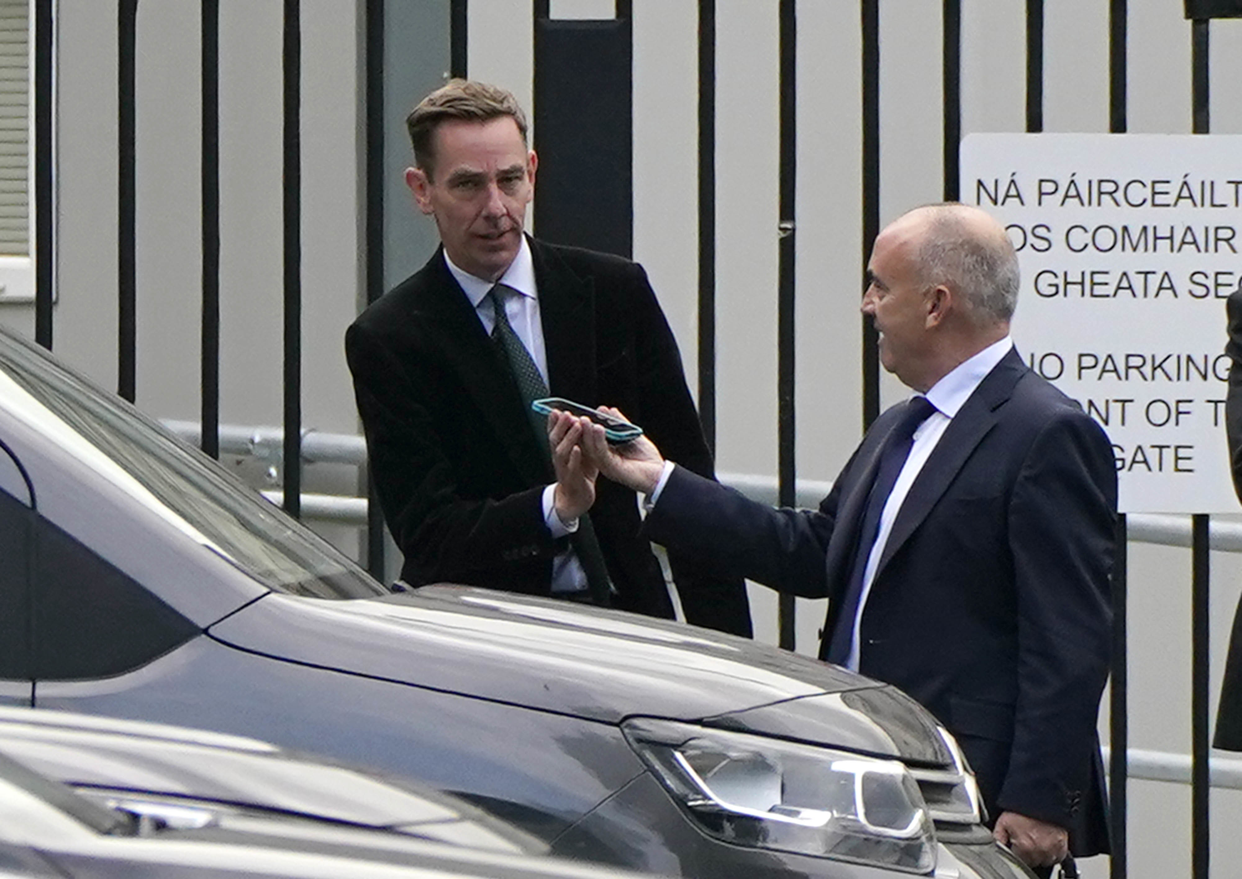 RTE star Ryan Tubridy with his agent Noel Kelly