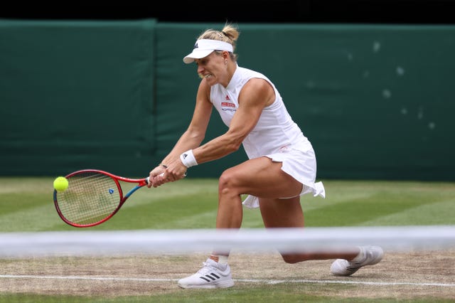 Angelique Kerber was unable to capitalise on a second-set lead