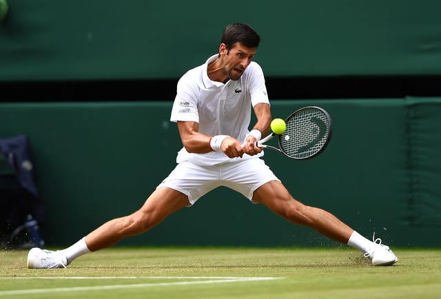 Novak Djokovic was tested by his Polish opponent on Court One