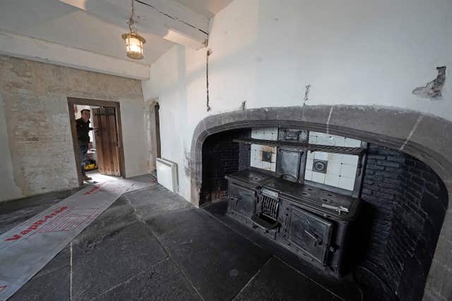 A cooking range in the kitchen of Lindisfarne Castle (Owen Humphreys/PA)