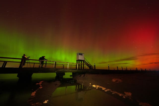 Northern Lights above Northumberland