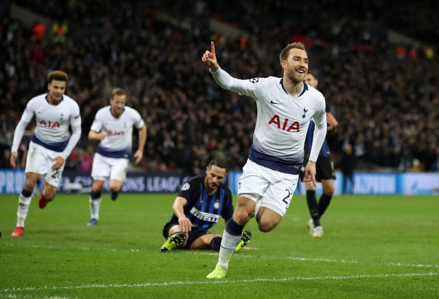 Eriksen's 80th-minute goal against Inter Milan kept them in the Champions League 
