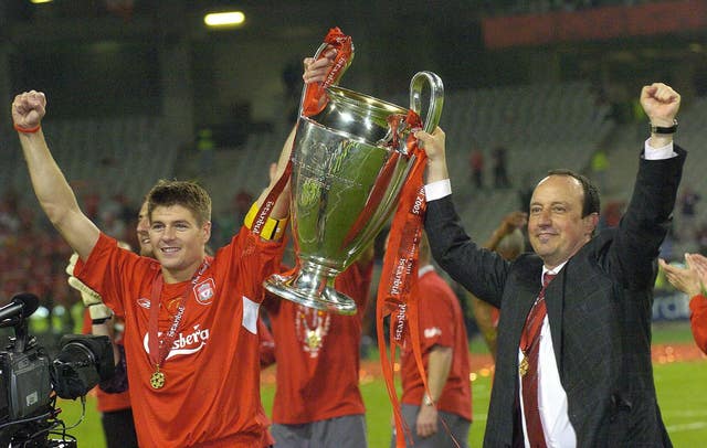 Rafael Benitez guided Liverpool to the Champions League title