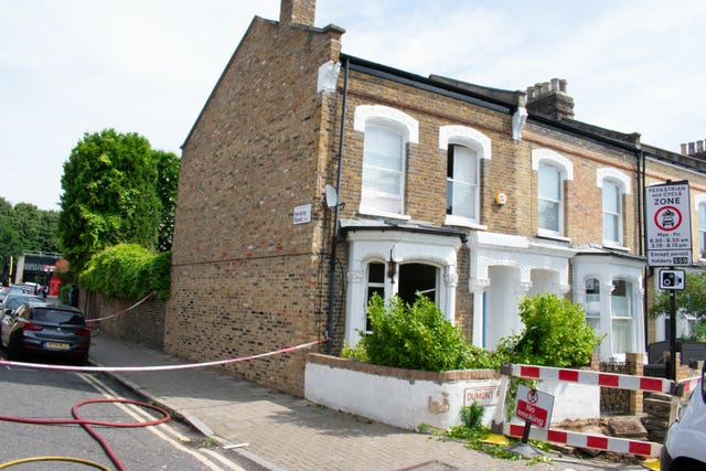 The house after the alleged murder