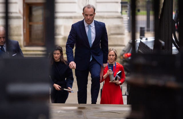 Foreign Secretary Dominic Raab (Dominic Lipinski/PA Wire)