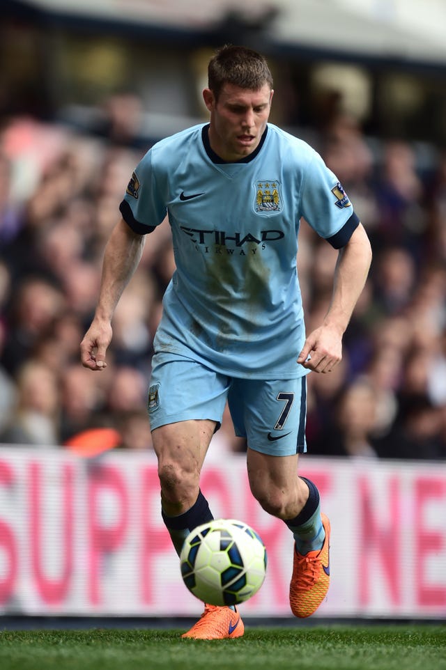 Milner played as a striker when at Manchester City
