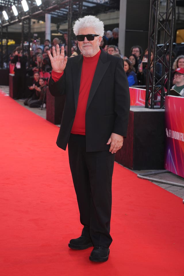 Pedro Almodovar attends the BFI London Film Festival gala screening of The Room Next Door at the Royal Festival Hall, Southbank Centre